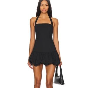 LIONESS Sofia Mini Dress in Onyx
